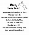 Leap Year Froggy Puppet and Poem | Leap year, Poems for students ...