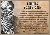 Biografia Euclides:Fundador de la Geometria y Matematico Griego
