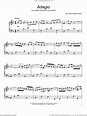 Bach: Oboe Concerto In D Minor (Adagio) sheet music for piano solo