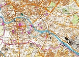 Incredibly detailed Soviet map of Berlin, showing a section of the ...
