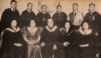 President Jose P. Laurel and his wife, Paciencia, with their children ...
