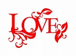 Love Word Art Decals