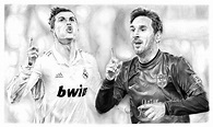 Cristiano Ronaldo and Lionel Messi by YanisDraw on DeviantArt