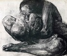 Käthe Kollwitz, Frau mit totem Kind (Woman with dead child), 1903. Her ...