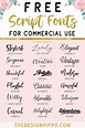 18 Free Script Fonts For Commercial Use | Free cursive fonts, Free ...