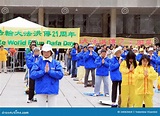 Falung Gong Practitioners editorial stock image. Image of city - 34063664