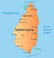 Saint Lucia map stock illustration. Illustration of digital - 21698246