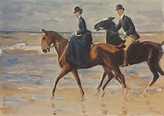 Two riders on the beach by Max Liebermann | USEUM