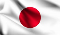 drapeau 3d du Japon 1228938 Art vectoriel chez Vecteezy