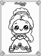 Dibujo de La Princesa Bella para imprimir y colorear - Dibujando con Vani