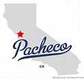 Map of Pacheco, CA, California