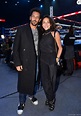 Tomer Sisley et sa femme Sandra lors du gala de boxe Univent à l ...