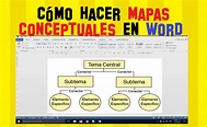 Cómo hacer mapas conceptuales en Word - El Profe Jorge