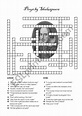 Plays by Shakespeare - Crossword Puzzle - ESL worksheet by englishchris
