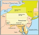 A map of Pennsylvania and the competing land claims 1681-1776 : r/MapPorn