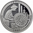 2019-S Silver Lowell National Historical Park Quarter Proof .999 ...