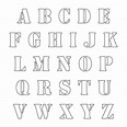 Free Printable Alphabet Stencils Template - Printable Templates