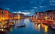 Die Lichter der Kanal in Venedig bei Nacht 2560x1600 HD ...