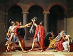 The Oath of the Horatii, 1786 Painting by Jacques-Louis David - Fine ...