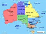 Australien politisch von samuel_borodi - Landkarte für Australien