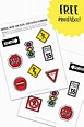 Printable Traffic Signs for PLAY-DOH Towns Play and Learning • B ...