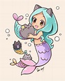 Mermaid Pusheen by nekoshiei.deviantart.com on @DeviantArt | Pusheen ...