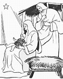 Nativity black and white christian christmas black and white clipart ...