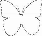 Butterfly outline butterfly template butterflies and decoration on ...