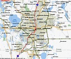 Towns Around Orlando Florida Map - Map Of Counties Around London