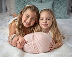 Sister Newborn Photographs | One Big Happy Photo