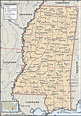 Political Map Of Mississippi
