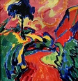 IMG_0554A Karl Schmidt-Rottluff 1884-1976 Germany Chemin dans le parc ...