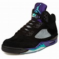 Air Jordan - Nike Mens Air Jordan 5 Retro "Black Grape" Black/New ...