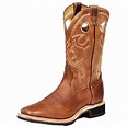Boulet - Boulet Western Boots Mens Cowboy Leather Camello Organza Brown ...