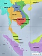StepMap - Südostasien - Landkarte für Asien