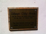 Dilly Knox brass plaque | Open Plaques