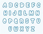 10 Best Large Printable Bubble Letters PDF for Free at Printablee