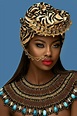 She looks like an Egyptian goddess. Women's fashion. Beautiful black ...