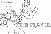 The Player Poppy Playtime Coloring Pages