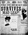 WOMAN SURVIVES B’KLYN BRIDGE JUMP! (1900) – The Brownstone Detectives