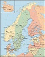 Map of Finland and surrounding countries - Map of Finland and ...