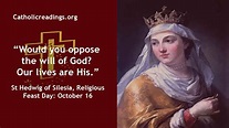 St Hedwig, Religious - Feast Day - October 16 2023 - Catholic Saint of ...