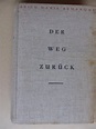 Erstausgabe; Erich Maria Remarque - Der Weg Zurück - 1931 - Catawiki