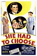 She Had to Choose (1934) - Posters — The Movie Database (TMDB)