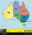 Australia States And Capitals Map - Map Of Europe And Asia