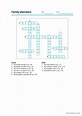 Family Members Crossword crossword: English ESL worksheets pdf & doc