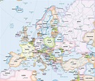 Vector Map of Europe Continent Political | One Stop Map