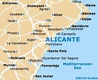 ALICANTE SPAIN MAP - Imsa Kolese