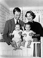 Jimmy Stewart with wife Gloria and twin daughters Hollywood Couples ...