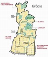 Gracia barcelona mapa - Mapa de gracia de barcelona (Cataluña, España)